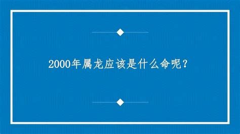 2000年是什么命